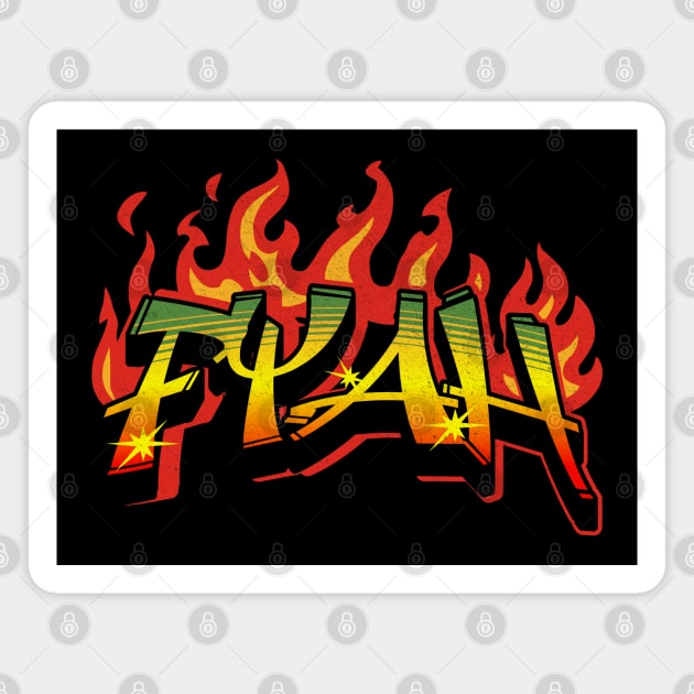 Raging Fyah Magnet by rastaseed